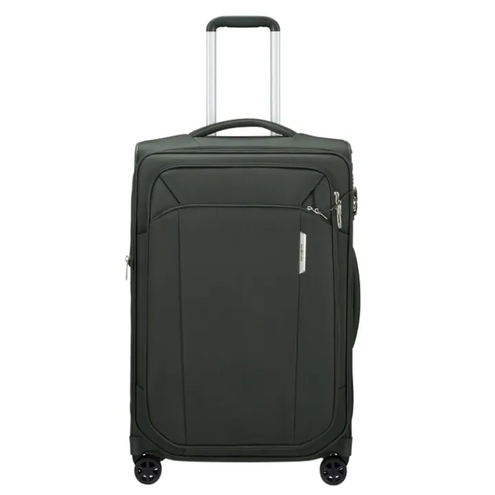 Reistrolleys|Reiskoffers>Samsonite Respark Spinner 67 Expandable forest green