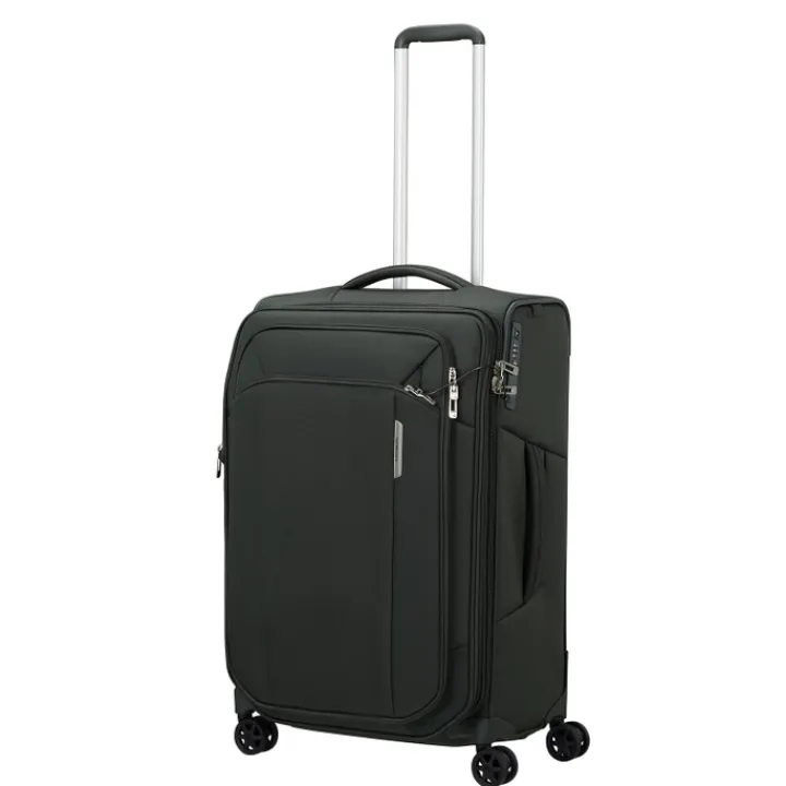 Reistrolleys|Reiskoffers>Samsonite Respark Spinner 67 Expandable forest green