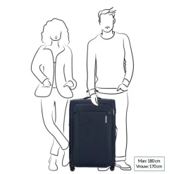 Reistrolleys|Reiskoffers>Samsonite Respark Spinner 82 Expandable midnight blue