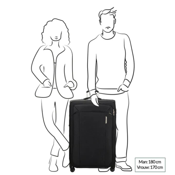 Reistrolleys|Reiskoffers>Samsonite Respark Spinner 82 Expandable ozone black