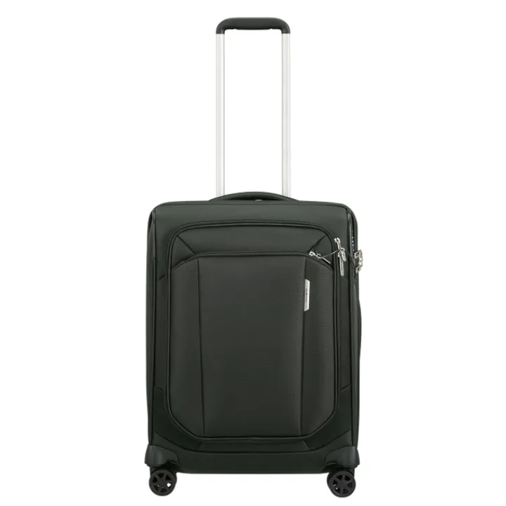 Transavia Trolleys|Handbagage Trolleys>Samsonite Respark Spinner 55 Exp DF forest green