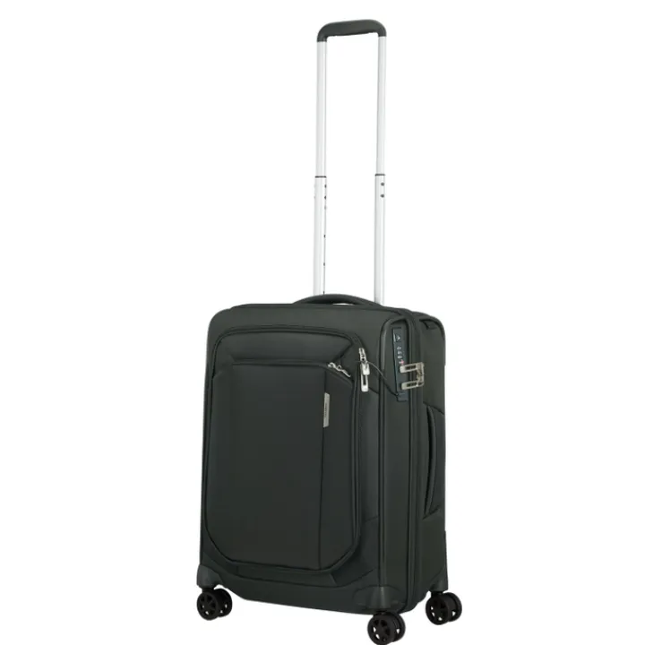 Transavia Trolleys|Handbagage Trolleys>Samsonite Respark Spinner 55 Exp DF forest green
