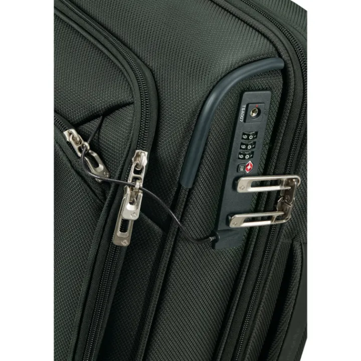 Transavia Trolleys|Handbagage Trolleys>Samsonite Respark Spinner 55 Exp DF forest green