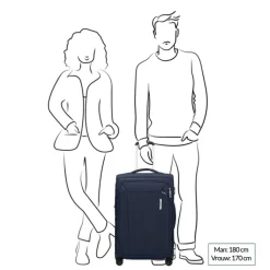 Reistrolleys|Reiskoffers>Samsonite Respark Spinner 67 Expandable midnight blue