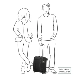 Transavia Trolleys|Handbagage Trolleys>Samsonite Respark Upright 45 Underseater ozone black