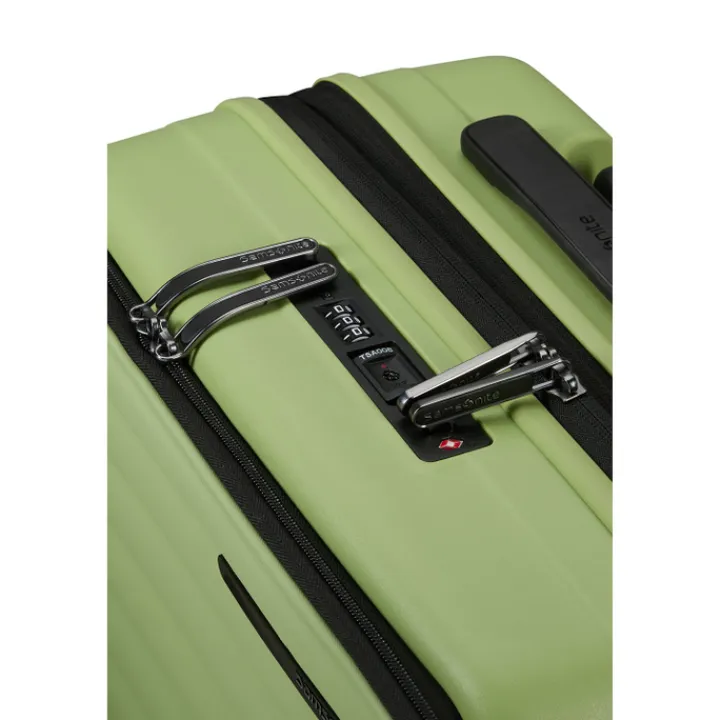 Transavia Trolleys|Handbagage Trolleys>Samsonite Restackd Spinner 55/20 Expandable Easy Access wasabi
