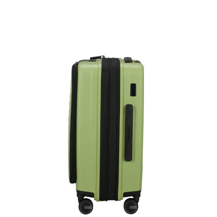Transavia Trolleys|Handbagage Trolleys>Samsonite Restackd Spinner 55/20 Expandable Easy Access wasabi