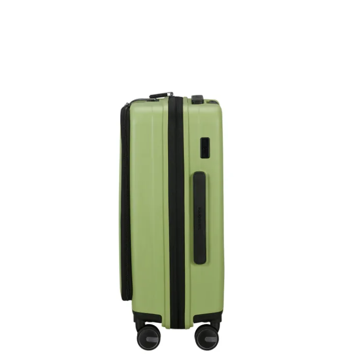 Transavia Trolleys|Handbagage Trolleys>Samsonite Restackd Spinner 55/20 Expandable Easy Access wasabi
