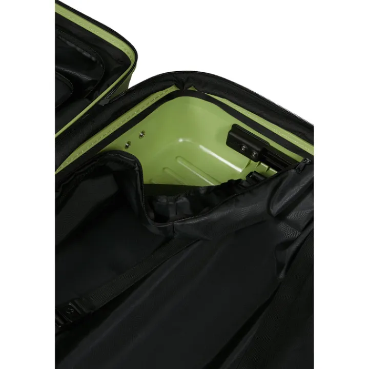 Transavia Trolleys|Handbagage Trolleys>Samsonite Restackd Spinner 55/20 Expandable Easy Access wasabi