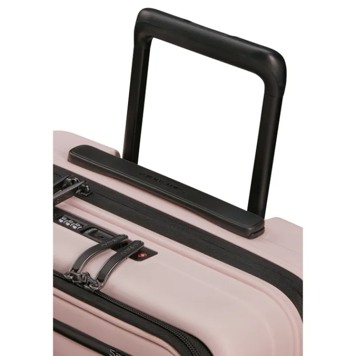 Transavia Trolleys|Handbagage Trolleys>Samsonite Restackd Spinner 55 EXP Easy Acces rose