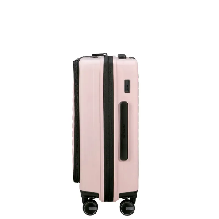 Transavia Trolleys|Handbagage Trolleys>Samsonite Restackd Spinner 55 EXP Easy Acces rose
