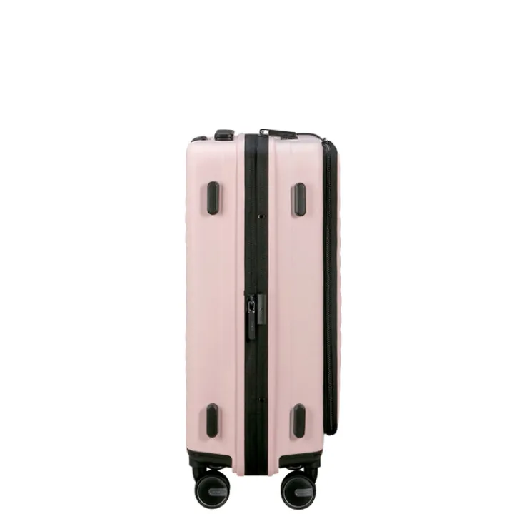 Transavia Trolleys|Handbagage Trolleys>Samsonite Restackd Spinner 55 EXP Easy Acces rose