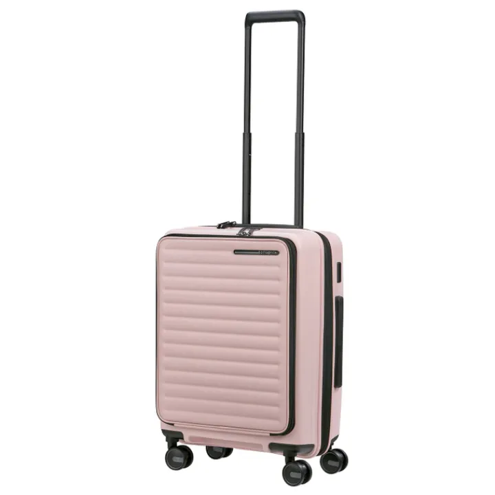 Transavia Trolleys|Handbagage Trolleys>Samsonite Restackd Spinner 55 EXP Easy Acces rose