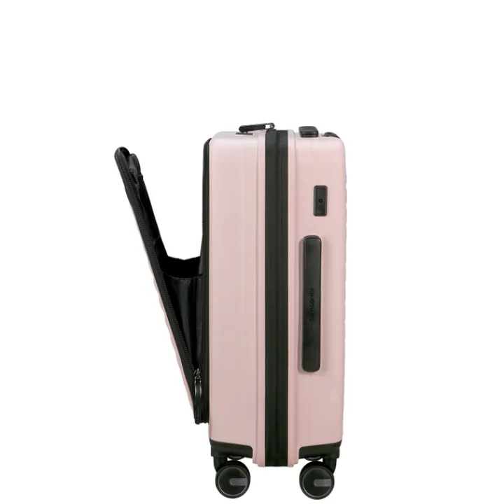Transavia Trolleys|Handbagage Trolleys>Samsonite Restackd Spinner 55 EXP Easy Acces rose