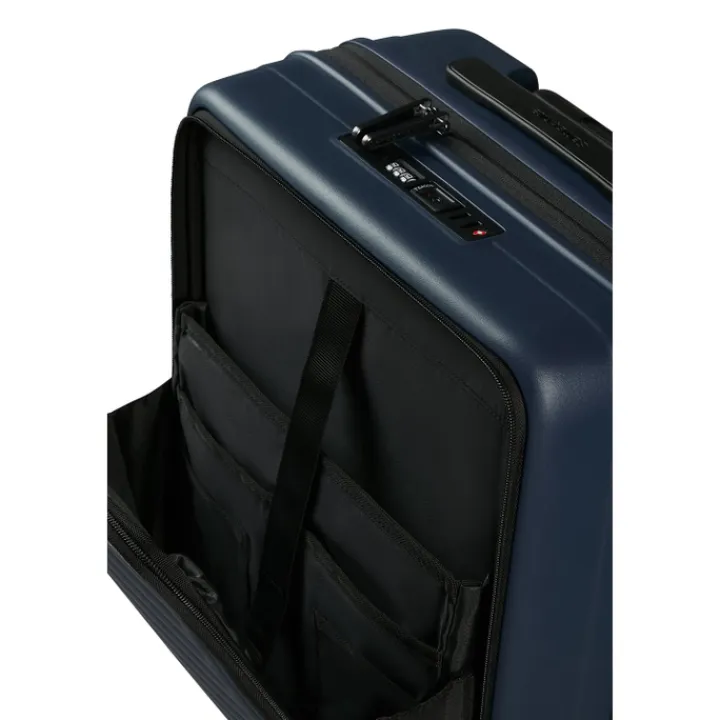 Transavia Trolleys|Handbagage Trolleys>Samsonite Restackd Spinner 55 EXP Easy Acces midnight
