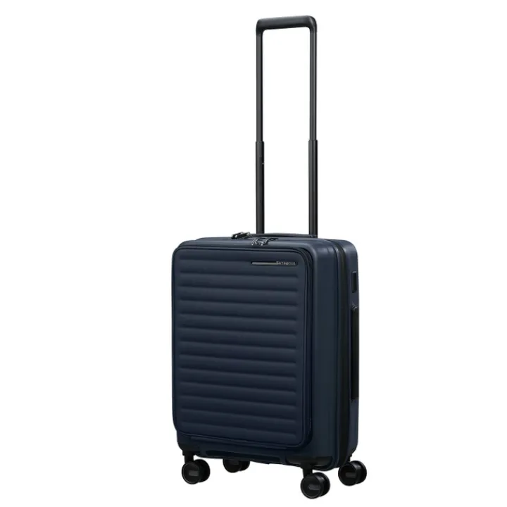 Transavia Trolleys|Handbagage Trolleys>Samsonite Restackd Spinner 55 EXP Easy Acces midnight