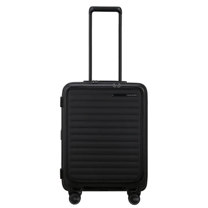 Transavia Trolleys|Handbagage Trolleys>Samsonite Restackd Spinner 55 EXP Easy Acces black