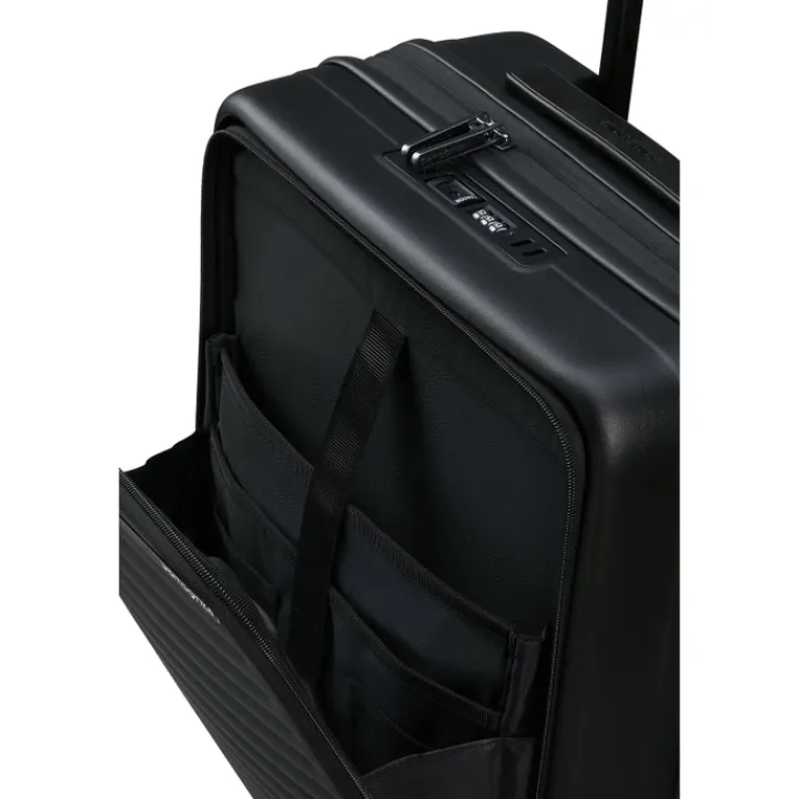 Transavia Trolleys|Handbagage Trolleys>Samsonite Restackd Spinner 55 EXP Easy Acces black