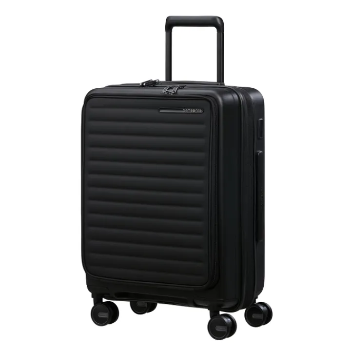 Transavia Trolleys|Handbagage Trolleys>Samsonite Restackd Spinner 55 EXP Easy Acces black