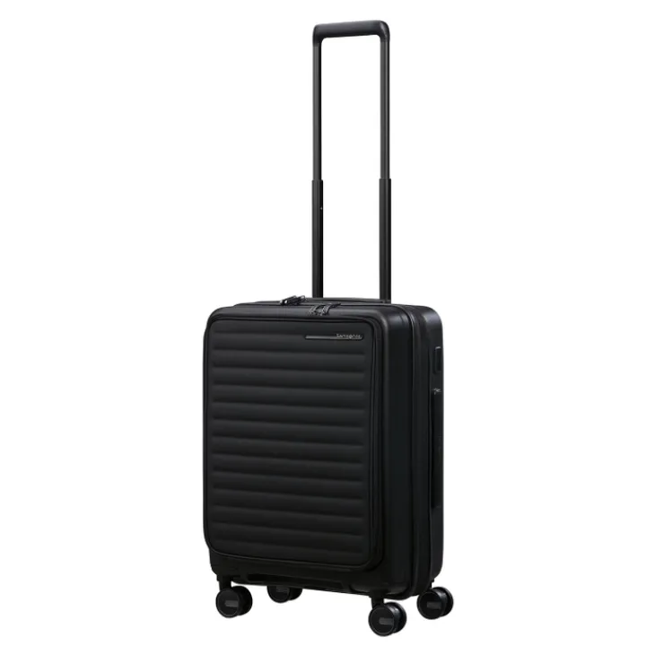 Transavia Trolleys|Handbagage Trolleys>Samsonite Restackd Spinner 55 EXP Easy Acces black