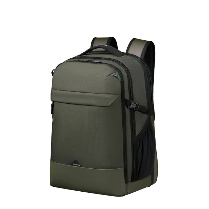 Kleine Reistassen|Handbagage Reistassen>Samsonite Roadseeker Laptop Backpack L Expandable dark olive