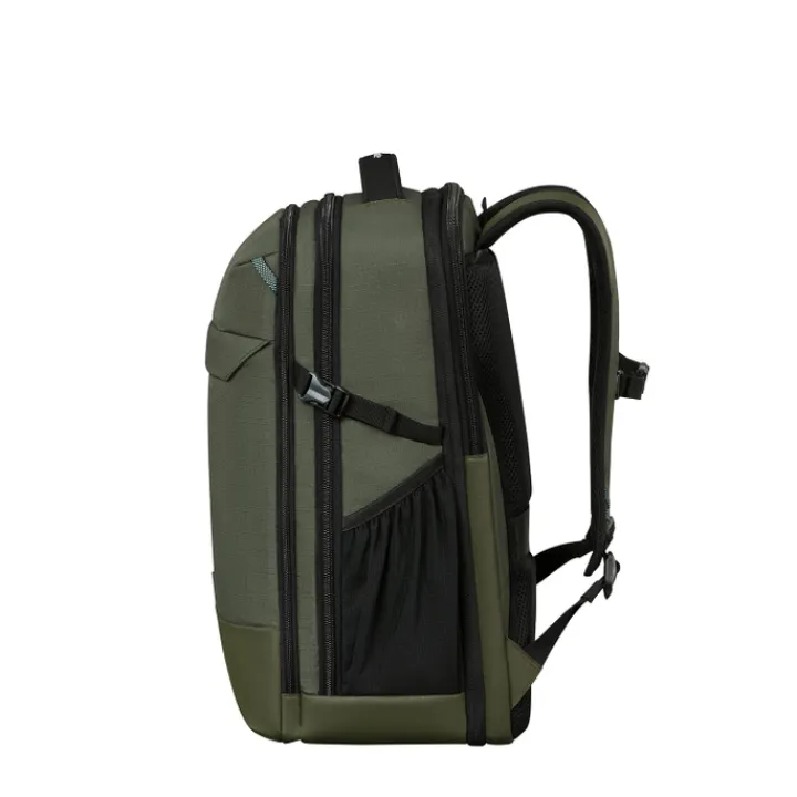 Kleine Reistassen|Handbagage Reistassen>Samsonite Roadseeker Laptop Backpack L Expandable dark olive
