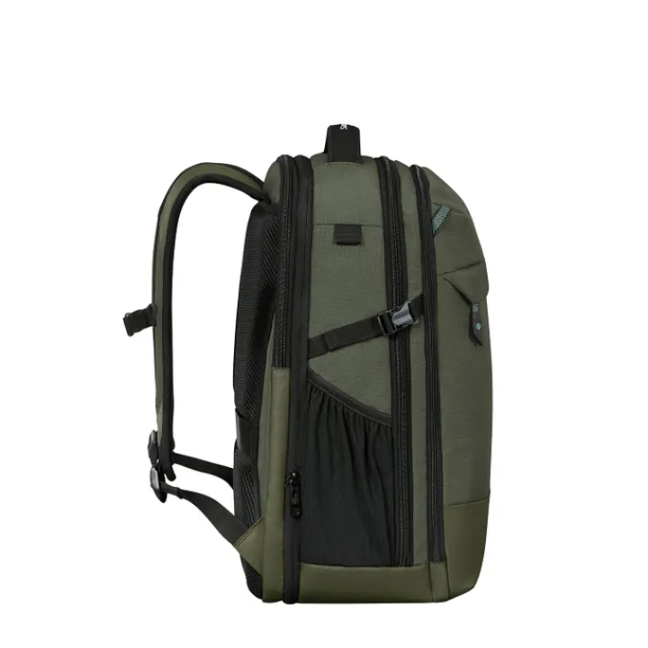Kleine Reistassen|Handbagage Reistassen>Samsonite Roadseeker Laptop Backpack L Expandable dark olive