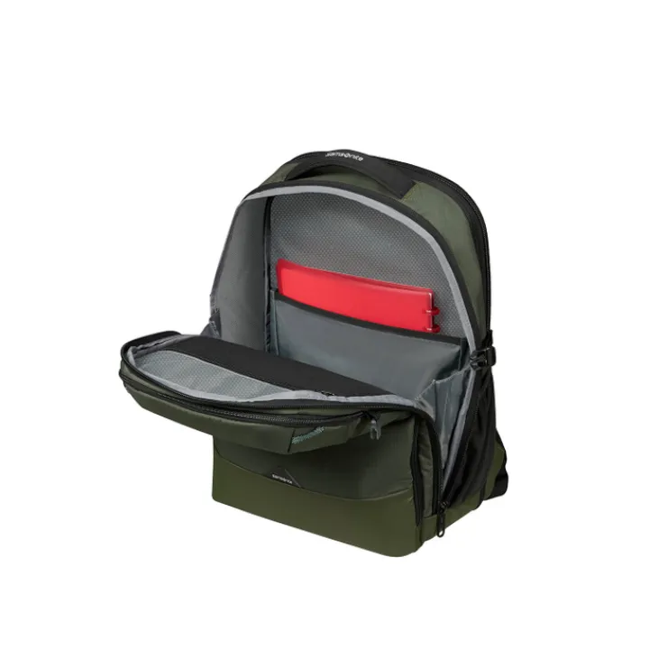 Kleine Reistassen|Handbagage Reistassen>Samsonite Roadseeker Laptop Backpack L Expandable dark olive