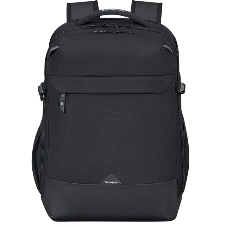 Kleine Reistassen|Handbagage Reistassen>Samsonite Roadseeker Laptop Backpack L Expandable deep black