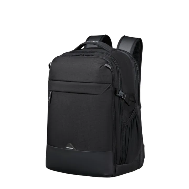 Kleine Reistassen|Handbagage Reistassen>Samsonite Roadseeker Laptop Backpack L Expandable deep black