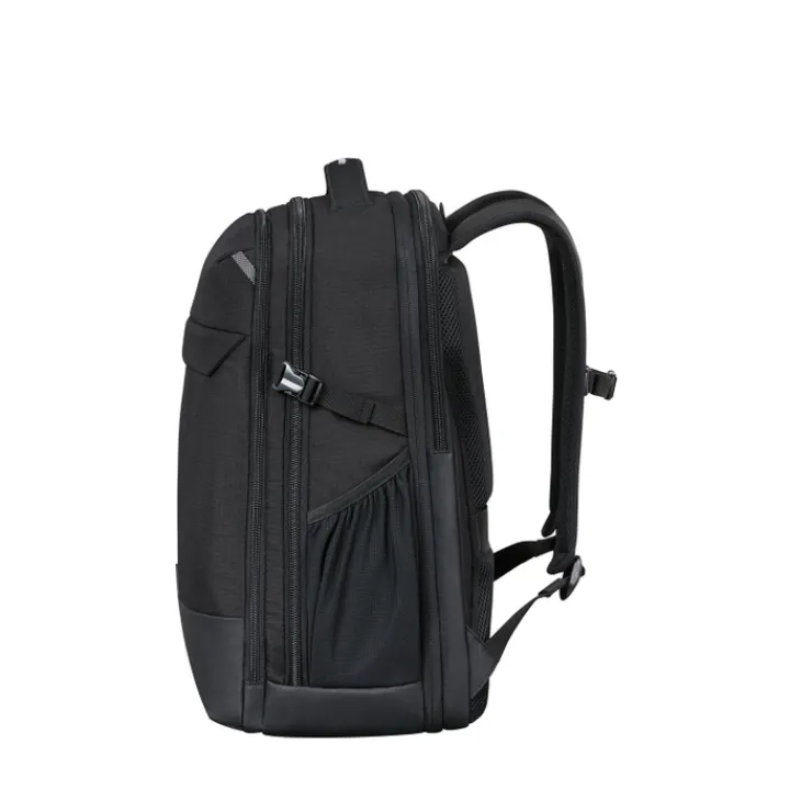 Kleine Reistassen|Handbagage Reistassen>Samsonite Roadseeker Laptop Backpack L Expandable deep black
