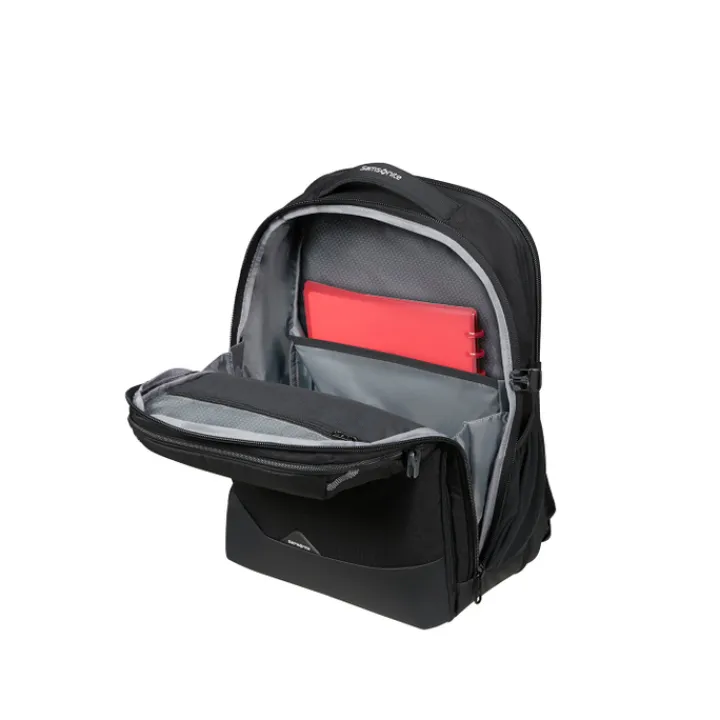 Kleine Reistassen|Handbagage Reistassen>Samsonite Roadseeker Laptop Backpack L Expandable deep black