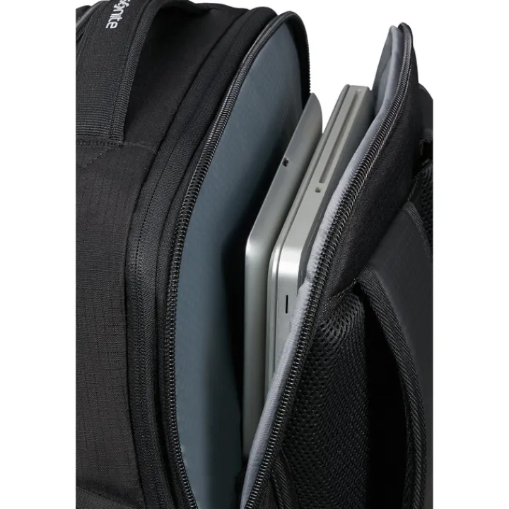 Kleine Reistassen|Handbagage Reistassen>Samsonite Roadseeker Laptop Backpack L Expandable deep black