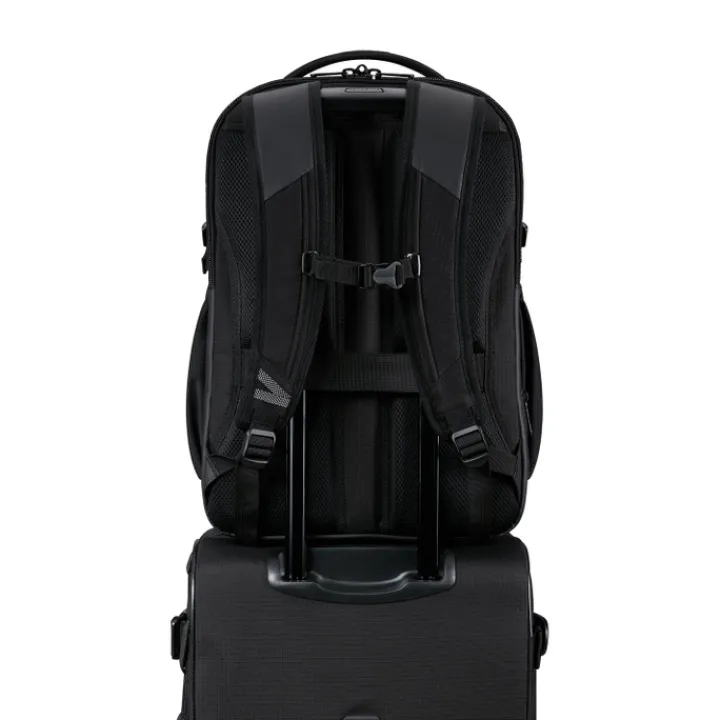 Kleine Reistassen|Handbagage Reistassen>Samsonite Roadseeker Laptop Backpack L Expandable deep black