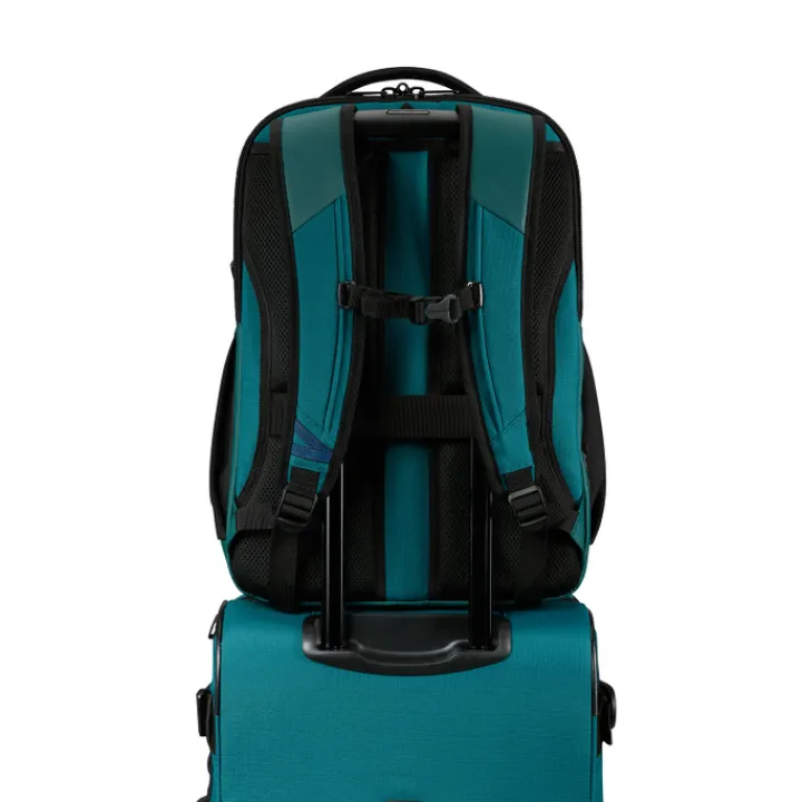 Kleine Reistassen|Handbagage Reistassen>Samsonite Roadseeker Laptop Backpack L Expandable deep teal