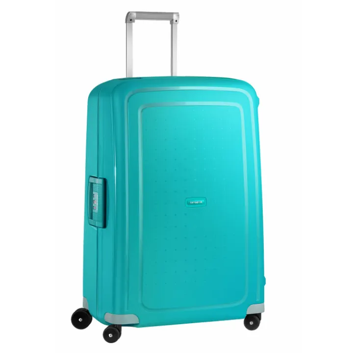 Reistrolleys|Reiskoffers>Samsonite S'Cure Spinner 75 aqua blue