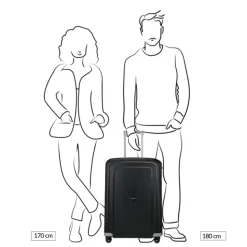 Reistrolleys|Reiskoffers>Samsonite S'Cure Spinner 69 black