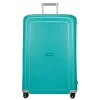 Reistrolleys|Reiskoffers>Samsonite S'Cure Spinner 81 aqua blue