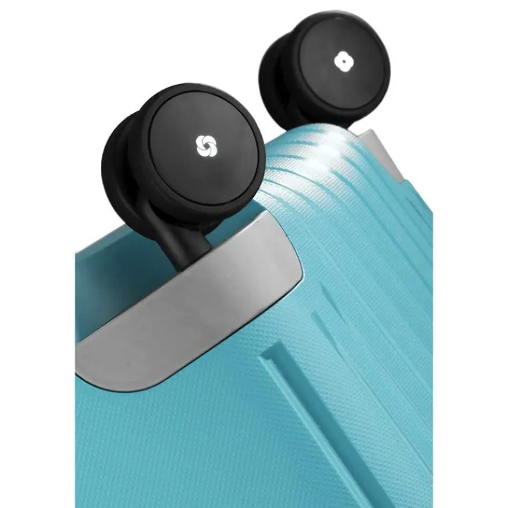 Reistrolleys|Reiskoffers>Samsonite S'Cure Spinner 81 aqua blue