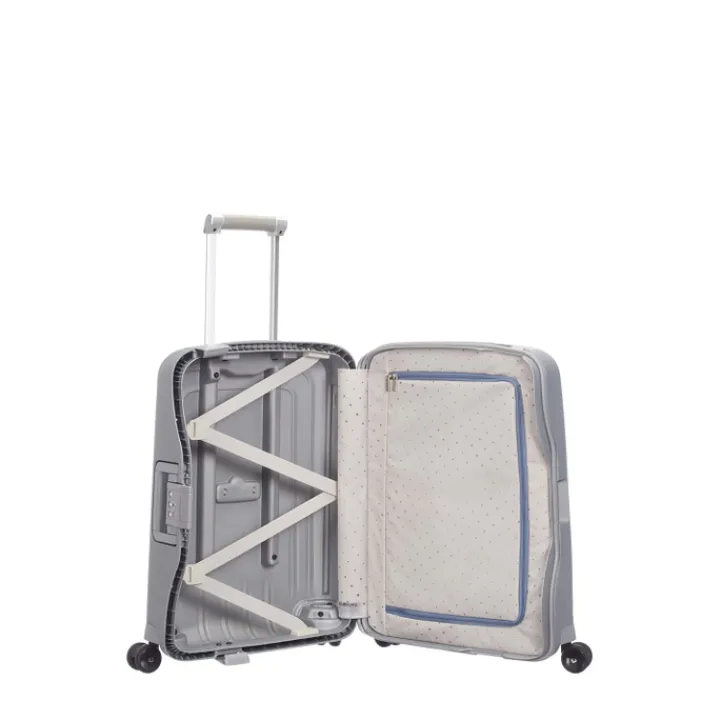 Transavia Trolleys|Ryanair Trolleys>Samsonite S'Cure Spinner 55 silver