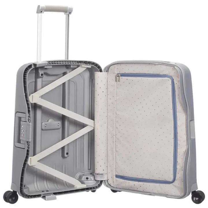 Transavia Trolleys|Ryanair Trolleys>Samsonite S'Cure Spinner 55 silver