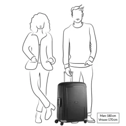 Reistrolleys|Reiskoffers>Samsonite S'Cure Spinner 69 silver