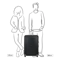 Reistrolleys|Reiskoffers>Samsonite S'Cure Spinner 75 dark teal