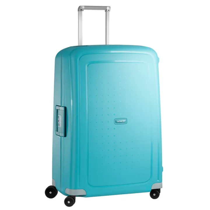 Reiskoffers|Koffersets>Samsonite S'Cure Spinner 55 + 75 Set aqua blue
