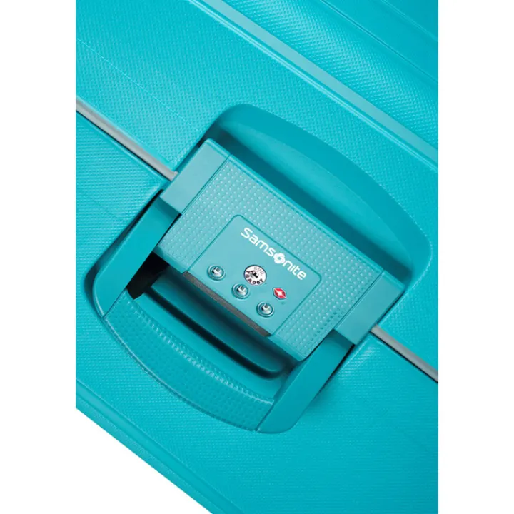 Reiskoffers|Koffersets>Samsonite S'Cure Spinner 55 + 75 Set aqua blue