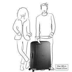 Reistrolleys|Reiskoffers>Samsonite S'Cure Spinner 81 crimson red