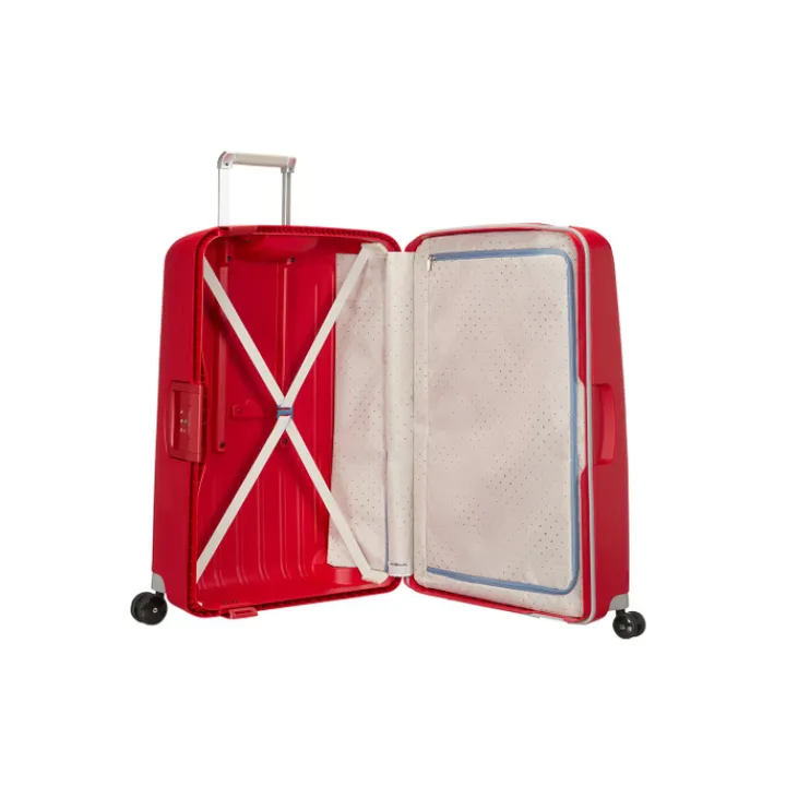 Reistrolleys|Reiskoffers>Samsonite S'Cure Spinner 69 crimson red
