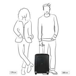 Transavia Trolleys|Ryanair Trolleys>Samsonite S'Cure Spinner 55 apricot
