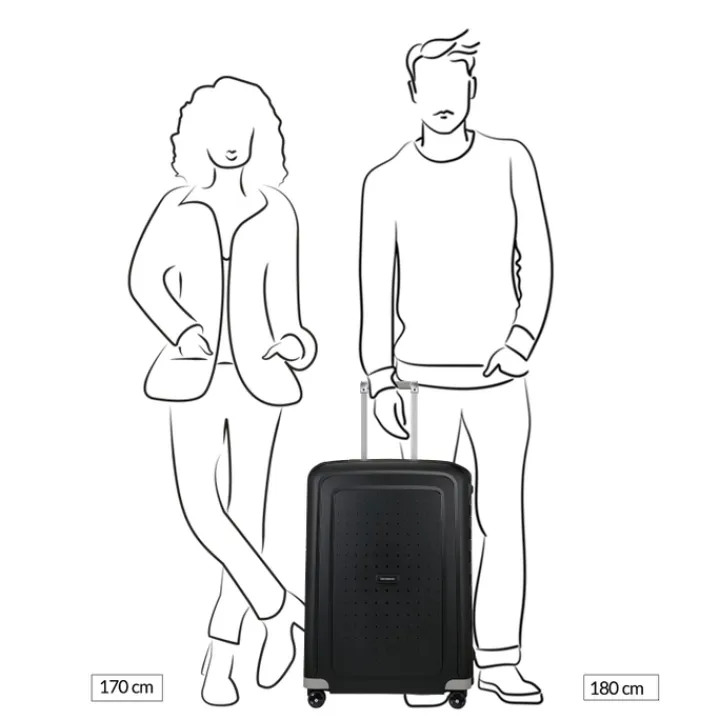 Reistrolleys|Reiskoffers>Samsonite S'Cure Spinner 69 dark blue
