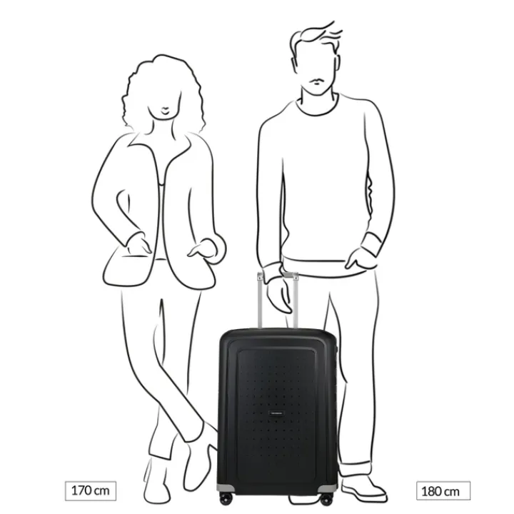 Reistrolleys|Reiskoffers>Samsonite S'Cure Spinner 69 dark teal